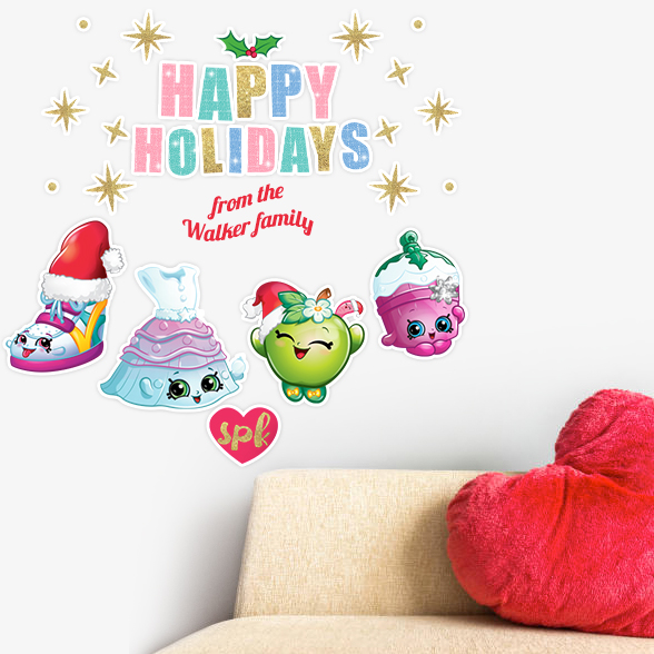 Shopkins™ Christmas Decals