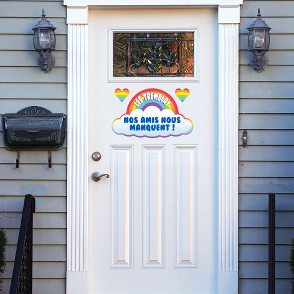 Décalcomanie arc-en-ciel d'amitié